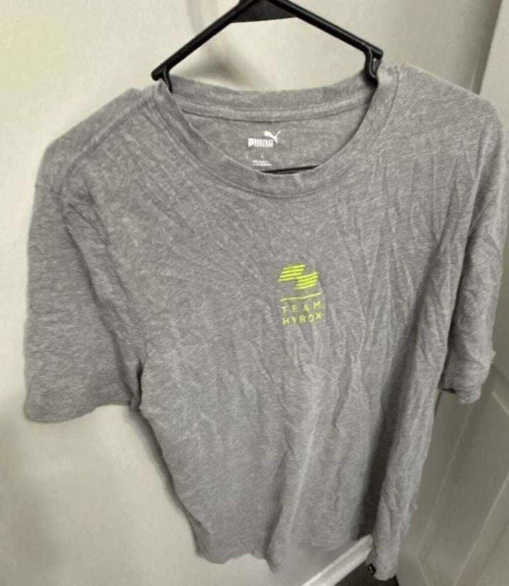 PUMA Team Hyrox Fitness Racing Graphic T-Shirt Grey